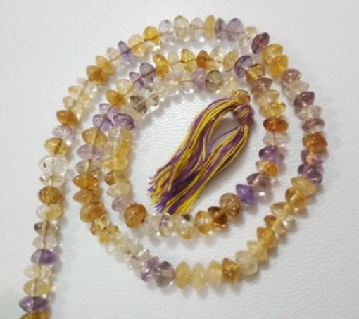 Ametrine rondelle beads