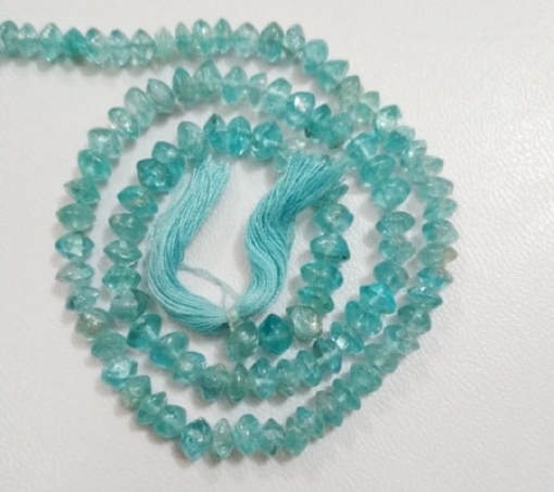 Apatite rondelle beads