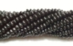 Black Spinel rondelle beads