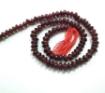 Garnet rondelle beads