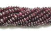 Garnet rondelle beads