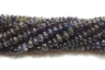 Iolite rondelle beads