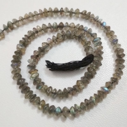 Labradorite rondelle beads