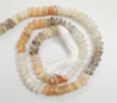Multi Moonstone rondelle beads