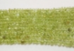 Peridot rondelle beads