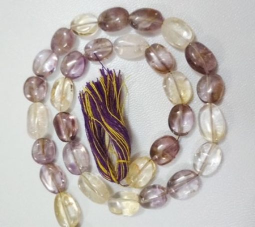 Ametrine Oval Beads