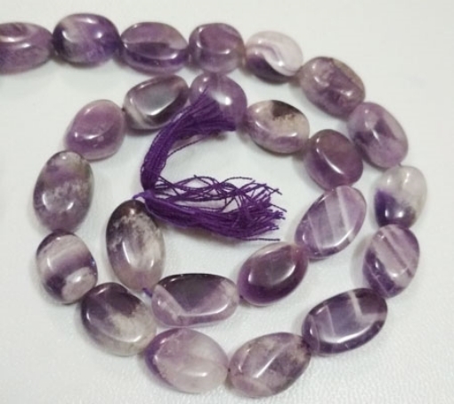 Bio Amethyst Oval Beads