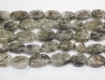 Black Rutile Oval Beads