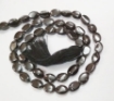 Black Spinel Oval Beads