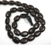 Black Stone Oval Beads