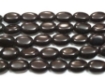 Black Stone Oval Beads