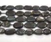 Black Tigereye Oval Beads