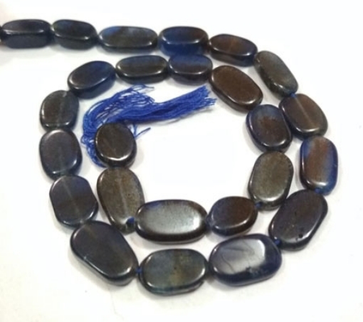 Blue Jade (Dyed) Oval Beads