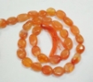 Carnelian Oval Beads