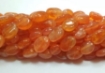 Carnelian Oval Beads
