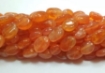 Carnelian Oval Beads