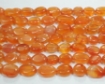 Carnelian Oval Beads