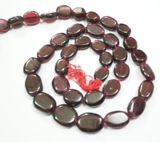 Garnet Oval Beads