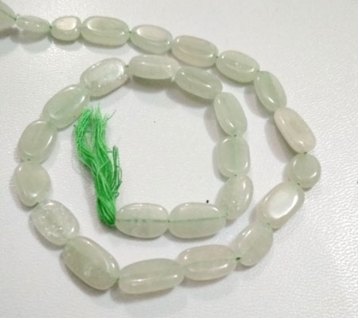 Green (Light) Aventurine Oval Beads