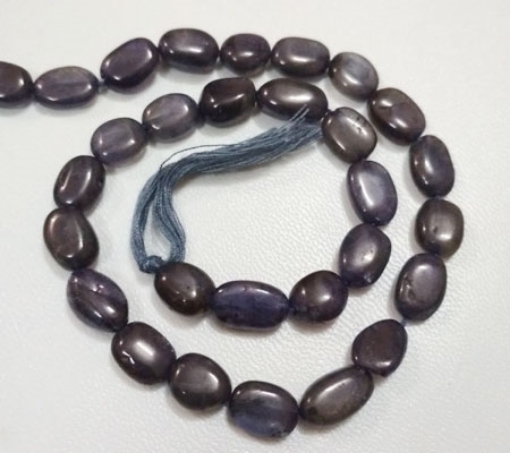 Iolite Oval Beads