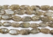 Moss Stone Oval Beads