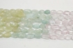 Multi Aquamarine Oval Beads