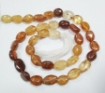 Multi Hessonite Oval Beads