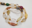 Multi Stone Oval Beads