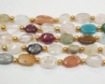 Multi Stone Oval Beads