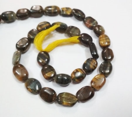 Multi Tigereye Oval Beads