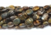 Multi Tigereye Oval Beads