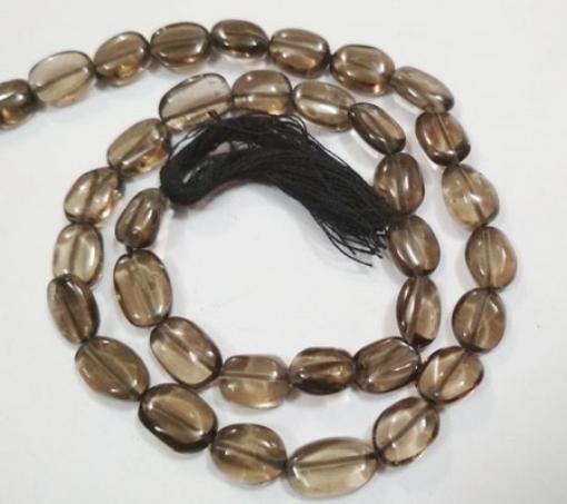 Smoky Quartz Oval Beads