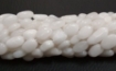 White Agate Oval Beads