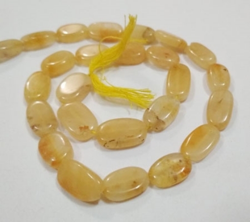 Yellow Aventurine Oval Beads