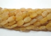 Yellow Aventurine Oval Beads