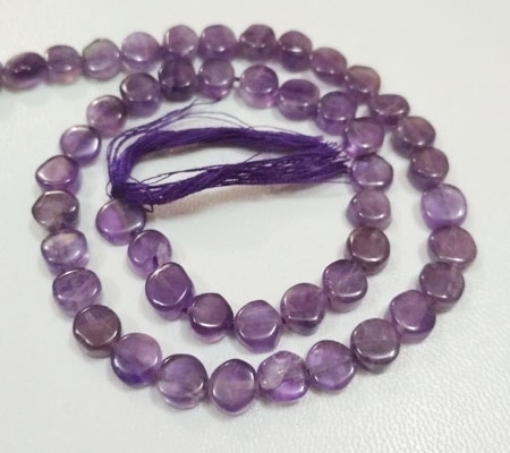 Amethyst Coin Beads