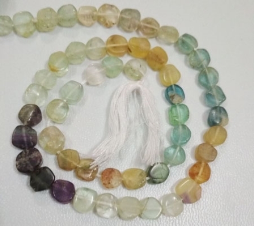 Multi Fluorite Coin Beads