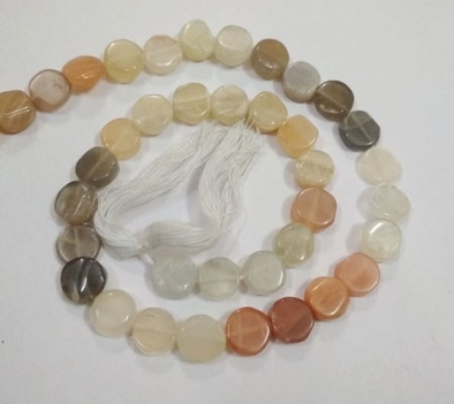 Picture of Multi Moonstone Coin Beads