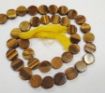 Tiger Eye Coin Beads