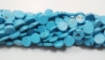 Turquoise (man made) Coin Beads