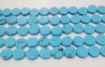 Turquoise (man made) Coin Beads