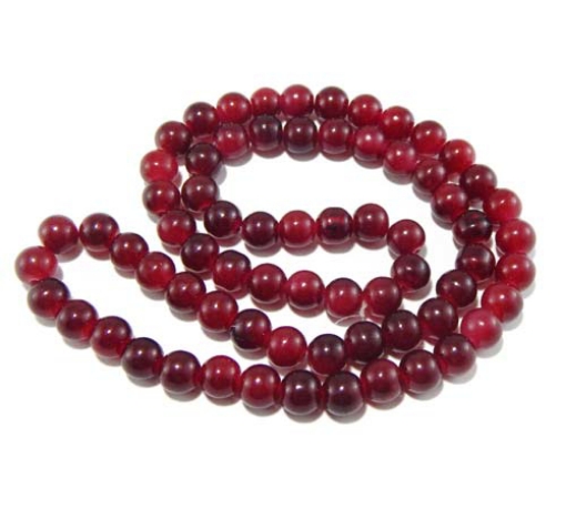 Glass Mala Beads 10mm Round