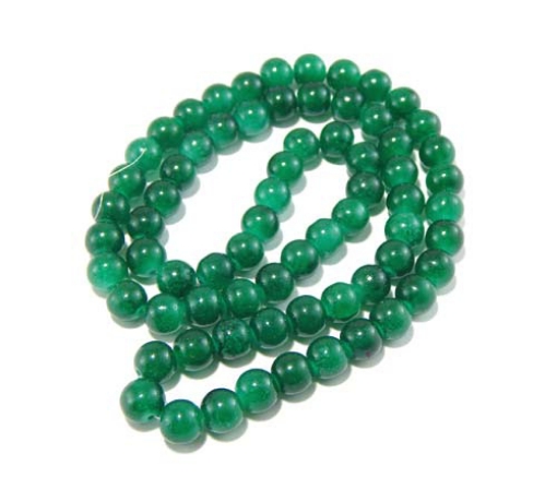 Glass Mala Beads 10mm Round