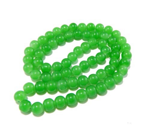 Glass Mala Beads 10mm Round