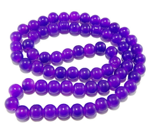 Glass Mala Beads 10mm Round