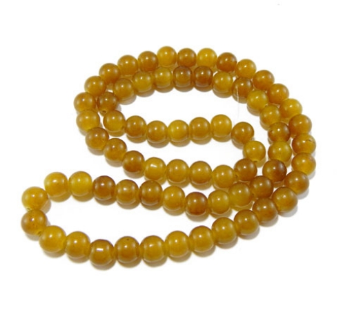 Glass Mala Beads 10mm Round