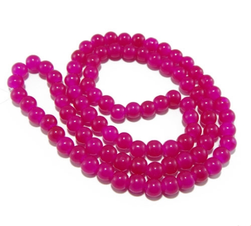 Glass Mala Beads 8mm Round