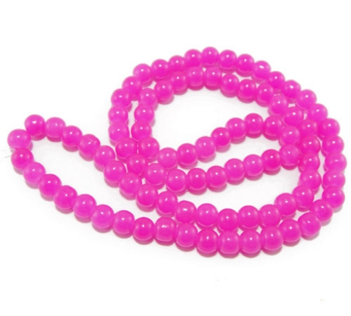 Glass Mala Beads 8mm Round