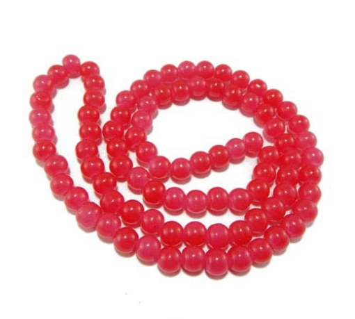 Glass Mala Beads 8mm Round