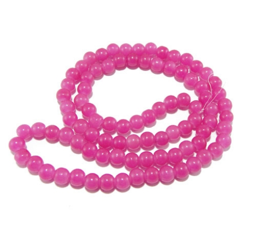 Glass Mala Beads 8mm Round